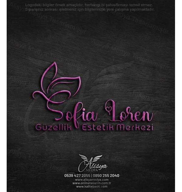 Sofia Loren logo, mor logo, pembe logo, s harfi logo, güzellik logo tasarımları, güzellik merkezi logo, güzellik salonu logo, kuaför logo, estetik logo